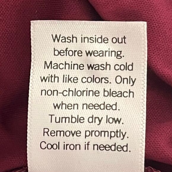 LC Lauren Conrad Maroon Floral Boho Top Size S - Picture 5 of 5